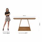 Mesa Com 4 Cadeiras 1,36 Ávila Cina/off White/creme - Móveis