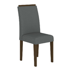 Mesa Com 4 Cadeiras 1,36 Ávila Imbuia/preto/cinza - Móveis Ar