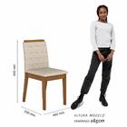 Mesa Com 4 Cadeiras 1,36 Nantes Freijó/off Premium/bege - M A