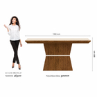 Mesa Com 4 Cadeiras 1,36 Nantes Freijó/off Premium/preto - M A