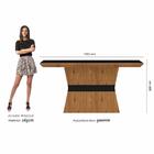 Mesa Com 4 Cadeiras 1,36 Versalhes Cin/preto/capucc - Móveis