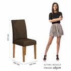 Mesa Com 4 Cadeiras 1,36 Versalhes Cin/preto/marrom - Móveis