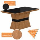 Mesa Com 4 Cadeiras 1,36 Versalhes Cin/preto/preto - Móveis A