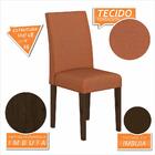 Mesa Com 4 Cadeiras 1,36 Versalhes Imb/off/terracot - Móveis