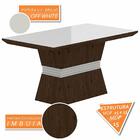 Mesa Com 4 Cadeiras 1,36 Versalhes Imb/off Whit/cap - Móveis