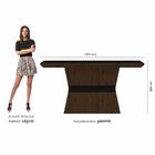 Mesa Com 4 Cadeiras 1,36 Versalhes Imb/pre/terracot - Móveis