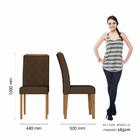 Mesa Com 4 Cadeiras 1,60 França Cinamo/off Premi/marrom - M.