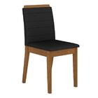 Mesa Com 4 Cadeiras Argélia Freijó/off Premium/preto - M.a