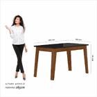 Mesa Com 4 Cadeiras Argélia Freijó/preto/cinza - M.a