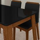 Mesa Com 4 Cadeiras Argélia Freijó/preto/preto - M.a