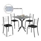 Mesa Com 4 Cadeiras Com Tampo Em Granito Teixeira Rio
