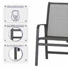 Mesa Com 4 Cadeiras De Area Em Aluminio E Tela Sling Clássic