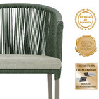 Mesa Com 4 Cadeiras De Jantar Roma 100cm E Noronha Em Aluminí