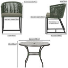 Mesa Com 4 Cadeiras De Jantar Roma 100cm E Noronha Em Aluminí