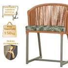 Mesa Com 4 Cadeiras De Jantar Roma 100cm E Noronha Em Aluminí