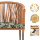 Mesa Com 4 Cadeiras De Jantar Roma 100cm E Noronha Em Aluminí