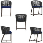 Mesa Com 4 Cadeiras De Jantar Roma 100cm E Noronha Em Aluminí