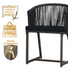 Mesa Com 4 Cadeiras De Jantar Roma 100cm E Noronha Em Aluminí