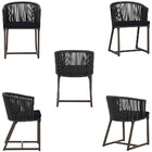 Mesa Com 4 Cadeiras De Jantar Roma 100cm E Noronha Em Aluminí