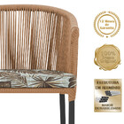 Mesa Com 4 Cadeiras De Jantar Roma 100cm E Noronha Em Aluminí