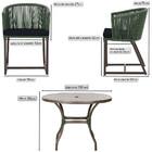 Mesa Com 4 Cadeiras De Jantar Roma 100cm E Noronha Em Aluminí