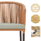 Mesa Com 4 Cadeiras De Jantar Roma 100cm E Noronha Em Aluminí