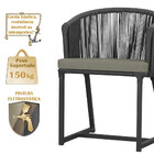 Mesa Com 4 Cadeiras De Jantar Roma 100cm E Noronha Em Aluminí