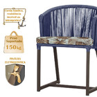 Mesa Com 4 Cadeiras De Jantar Roma 100cm E Noronha Em Aluminí