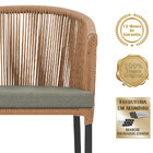 Mesa Com 4 Cadeiras De Jantar Roma 100cm E Noronha Em Aluminí