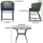 Mesa Com 4 Cadeiras De Jantar Roma 100cm E Noronha Em Aluminí