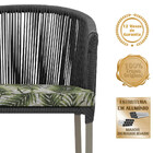 Mesa Com 4 Cadeiras De Jantar Roma 100cm E Noronha Em Aluminí