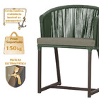 Mesa Com 4 Cadeiras De Jantar Roma 100cm E Noronha Em Aluminí