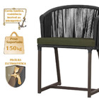 Mesa Com 4 Cadeiras De Jantar Roma 100cm E Noronha Em Aluminí