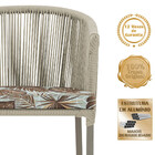 Mesa Com 4 Cadeiras De Jantar Roma 100cm E Noronha Em Aluminí