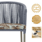 Mesa Com 4 Cadeiras De Jantar Roma 100cm E Noronha Em Aluminí