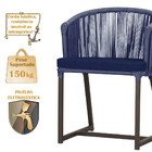 Mesa Com 4 Cadeiras De Jantar Roma 100cm E Noronha Em Aluminí