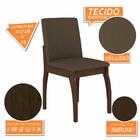 Mesa Com 4 Cadeiras Dona Branco/imbuia/marrom - Móveis Arapon