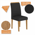 Mesa Com 4 Cadeiras Duda 1,36 Cin/off White/preto - Móveis Ar