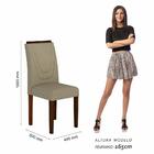 Mesa Com 4 Cadeiras Duda 1,36 Imbuia/preto/creme - Móveis Ara