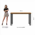 Mesa Com 4 Cadeiras Industrial 1,36 Deli Pt/cin/gft - Móveis