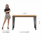 Mesa Com 4 Cadeiras Industrial 1,36 Denver Pt/cn/gr - Móveis