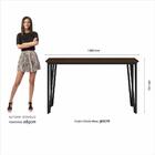 Mesa Com 4 Cadeiras Industrial 1,36 Denver Pt/im/gr - Móveis