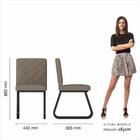 Mesa Com 4 Cadeiras Industrial 1,36 Ibiza Pt/pt/cap - Móveis