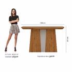 Mesa Com 4 Cadeiras Kiara 1,36 Cin/off Whit/marrom - Móveis A