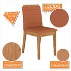 Mesa Com 4 Cadeiras Kiara 1,36 Cin/off White/terra - Móveis A