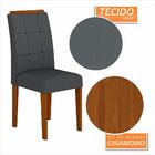 Mesa Com 4 Cadeiras Monterey 1,20 Cin/off/cinza - Móveis Arap