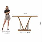 Mesa Com 4 Cadeiras Natalia 1,36 Cinamomo/bra/capuc - Móveis