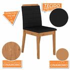 Mesa Com 4 Cadeiras Natalia 1,36 Cinamomo/bra/preto - Móveis