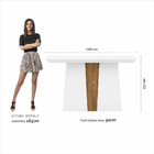 Mesa Com 4 Cadeiras Nepal 1,36 Branco/cinam/bege - Móveis Ara