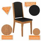 Mesa Com 4 Cadeiras Palau 1,36 Cin/off/preto - Móveis Arapong